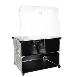 Boîte de rangement à chaussures MODULAR FASHION en 3 pièces / Noir