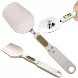 Louche de cuisine avec écran LCD et balance ELECTRA / Blanche