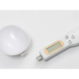 Louche de cuisine avec écran LCD et balance ELECTRA / Blanche