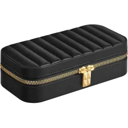 Boîte à bijoux de voyage design BUGATI Mini / Noir-doré