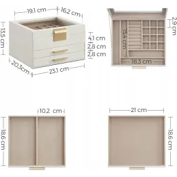 Boîte à bijoux design SWAN XL / Blanche