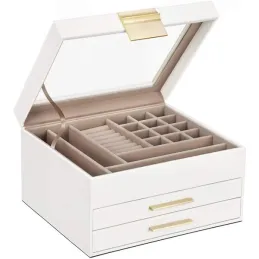 Boîte à bijoux design SWAN XL / Blanche
