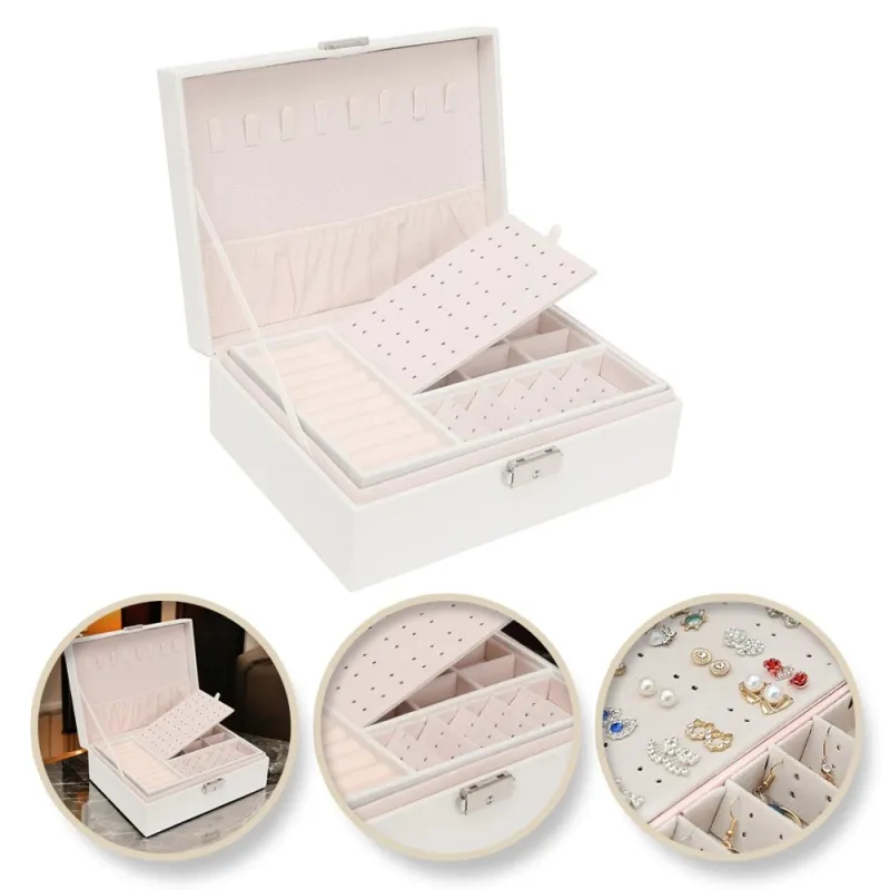 Boîte à bijoux élégante SELIA / Blanche