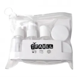 Ensemble de voyage de contenants et flacons cosmétiques HOLIDAY / Blanc