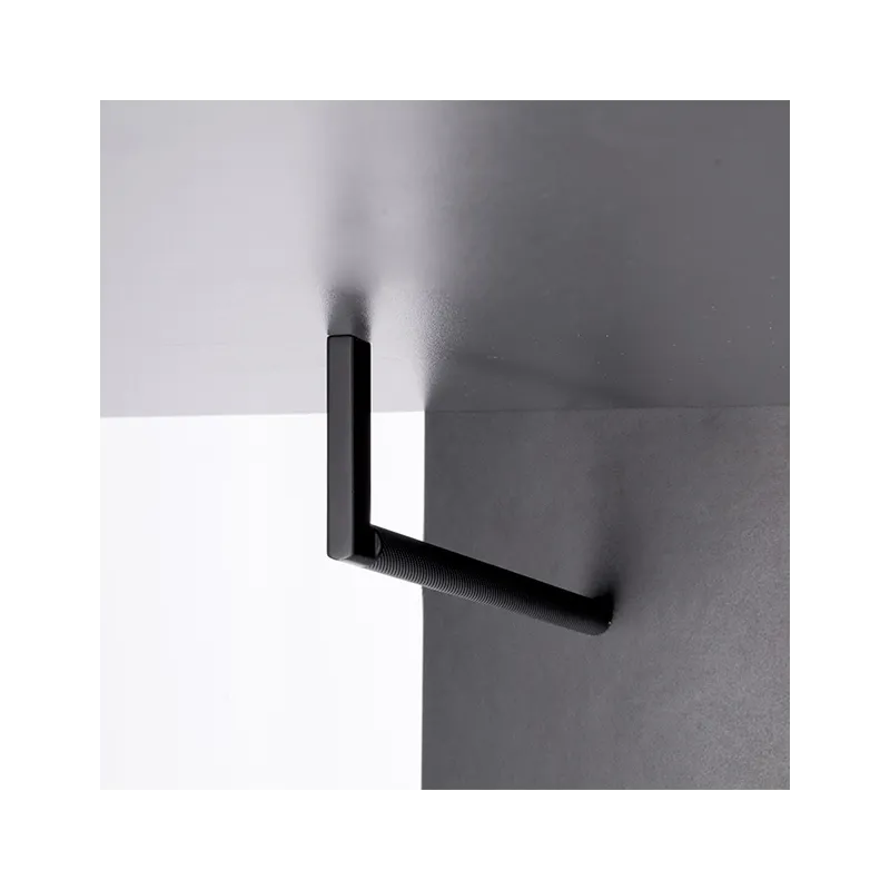 Porte-manteau mural pour cintres OVIDA / Noir mat