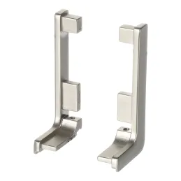 Kit d’embouts en aluminium pour profilés GOLIAN - L / Inox