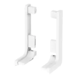 Ensemble d’embouts en aluminium pour profils GOLIAN - L / Blanc mat