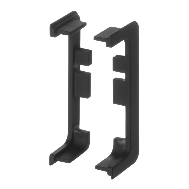 Jeu d’embouts en aluminium pour profils GOLIAN - C / Noir mat