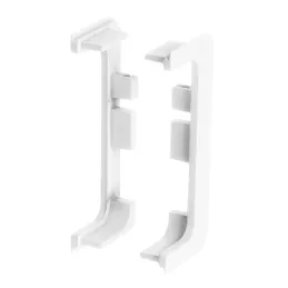 Set d’embouts en aluminium pour profilés GOLIAN - C / Blanc mat