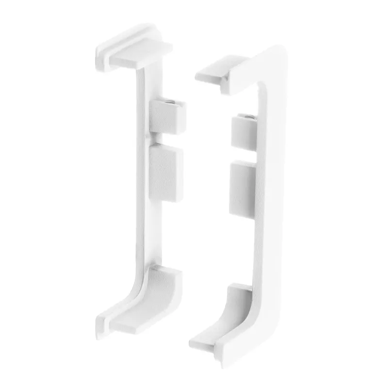 Set d’embouts en aluminium pour profilés GOLIAN - C / Blanc mat