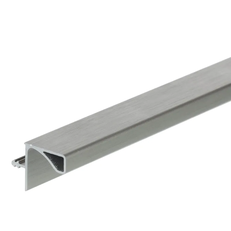 Profilé de prise horizontal pour portes supérieures GOLIAN / Inox