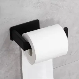 Porte-papier toilette autocollant TRAX / Noir mat
