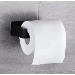 Porte-papier toilette autocollant TRAX / Noir mat