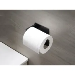 Porte-papier toilette autocollant TRAX / Noir mat