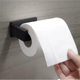 Porte-papier toilette autocollant TRAX / Noir mat
