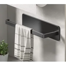 Support autocollant pour rouleau de papier ou essuie-tout TRAX / Noir mat