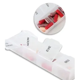Organisateur et distributeur de médicaments exclusif VITAL / Blanc
