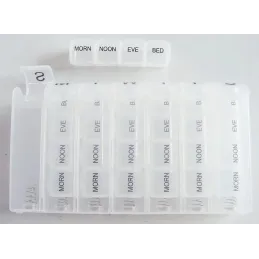 Organiseur et distributeur de médicaments exclusif PREVENT / Transparent