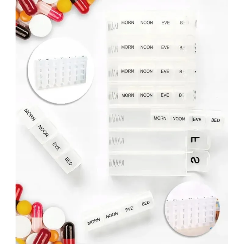 Organiseur et distributeur de médicaments exclusif PREVENT / Transparent