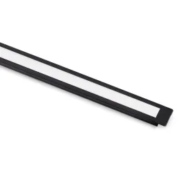 Profilé encastrable en aluminium avec ruban LED et cache PYXIS / Noir mat