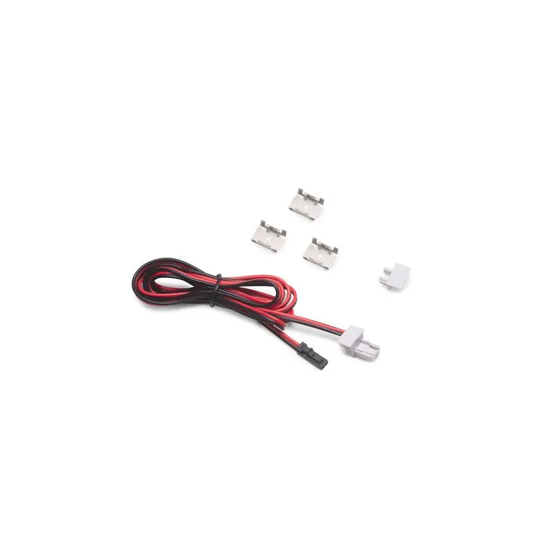 Embout avec câble d’alimentation de 1,5 m pour profilé PYXIS / Aluminium