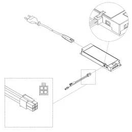 Transformateur LED SMART MINILED 24 V / Blanc