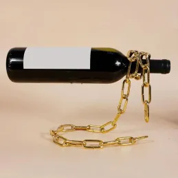 Porte-bouteilles CHAIN / Doré brillant