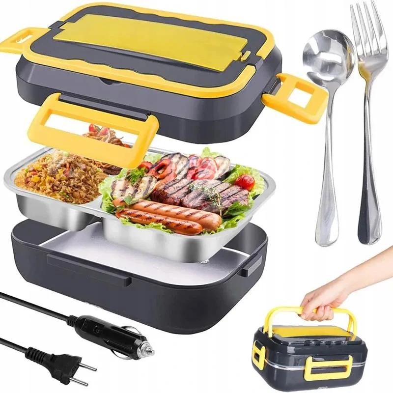 Lunch box électrique chauffant LUNCHBOX / Noir - jaune