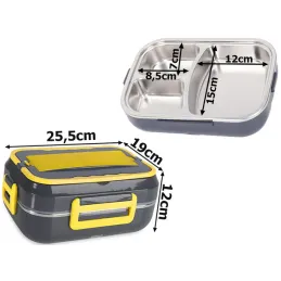 Lunch box électrique chauffant LUNCHBOX / Noir - jaune
