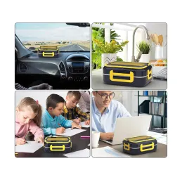 Lunch box électrique chauffant LUNCHBOX / Noir - jaune