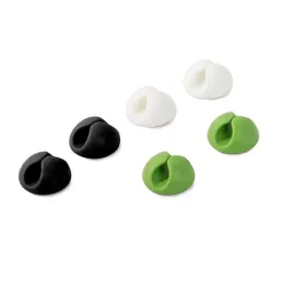 Lot de 6 attaches autocollantes pour câbles / Assortiment de couleurs