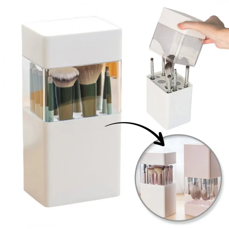 Organiseur pour pinceaux et maquillage MAXO / Blanc