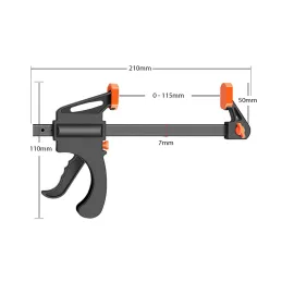 Serre-joint de menuisier CLAMP 115 mm / Noir