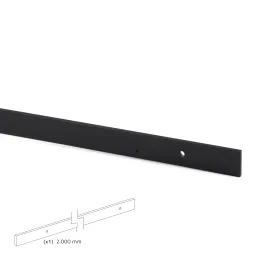 Kit pour porte coulissante INDUSTRIA SIMPLE 2 m / sans amortissement