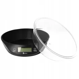 Balance de cuisine design 5 kg avec bol TARE / Noir