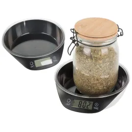 Balance de cuisine design 5 kg avec bol TARE / Noir
