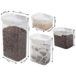 Ensemble de 5 boîtes alimentaires haut de gamme LUXBOX / Transparent