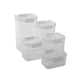 Ensemble de 5 boîtes alimentaires haut de gamme LUXBOX / Transparent