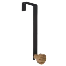 Patère design pour porte ANGELO S / Noir mat
