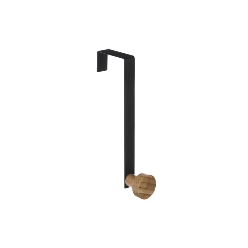 Patère design pour porte ANGELO S / Noir mat