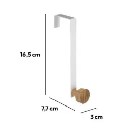 Patère design pour porte ANGELO S / Noir mat
