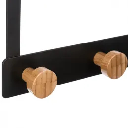 Patère design pour porte ANGELO XL / Noir mat