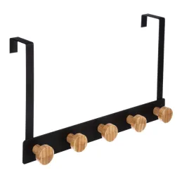 Patère design pour porte ANGELO XL / Noir mat