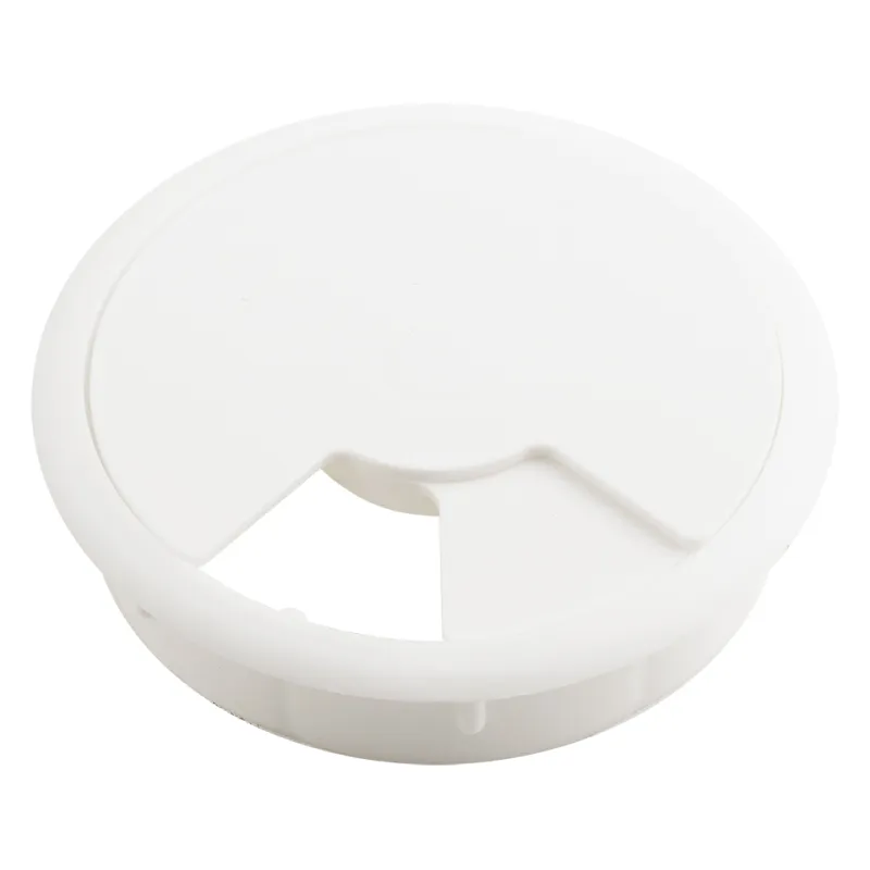 Passe-câbles en PVC 80 mm / Blanc