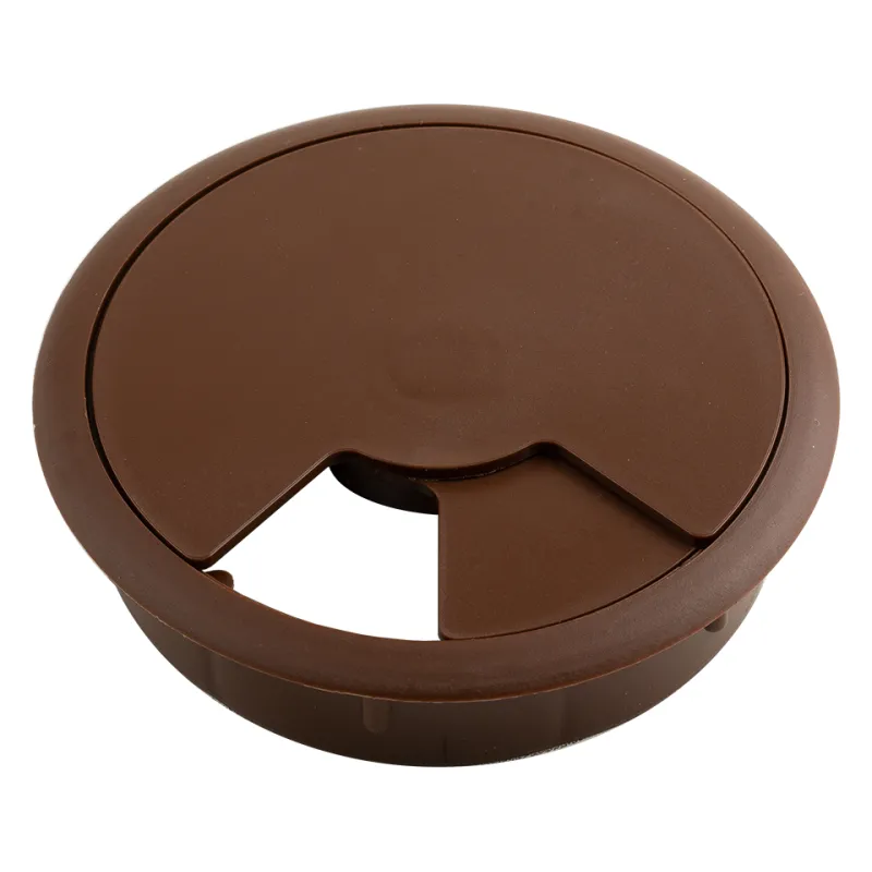 Passe-câbles en PVC 80 mm / Marron foncé