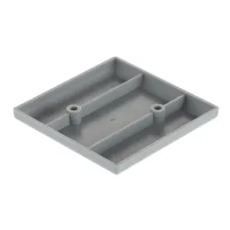 Pied en plastique 10 mm 80x80 / Gris