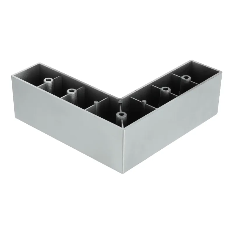 Pied en plastique 50 mm 150x150 / Gris