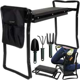 Banc de travail de jardin avec outils / Noir