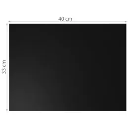 Set de 3 tapis de cuisson pour barbecue / Noir