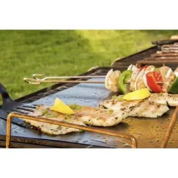 Set de 3 tapis de cuisson pour barbecue / Noir